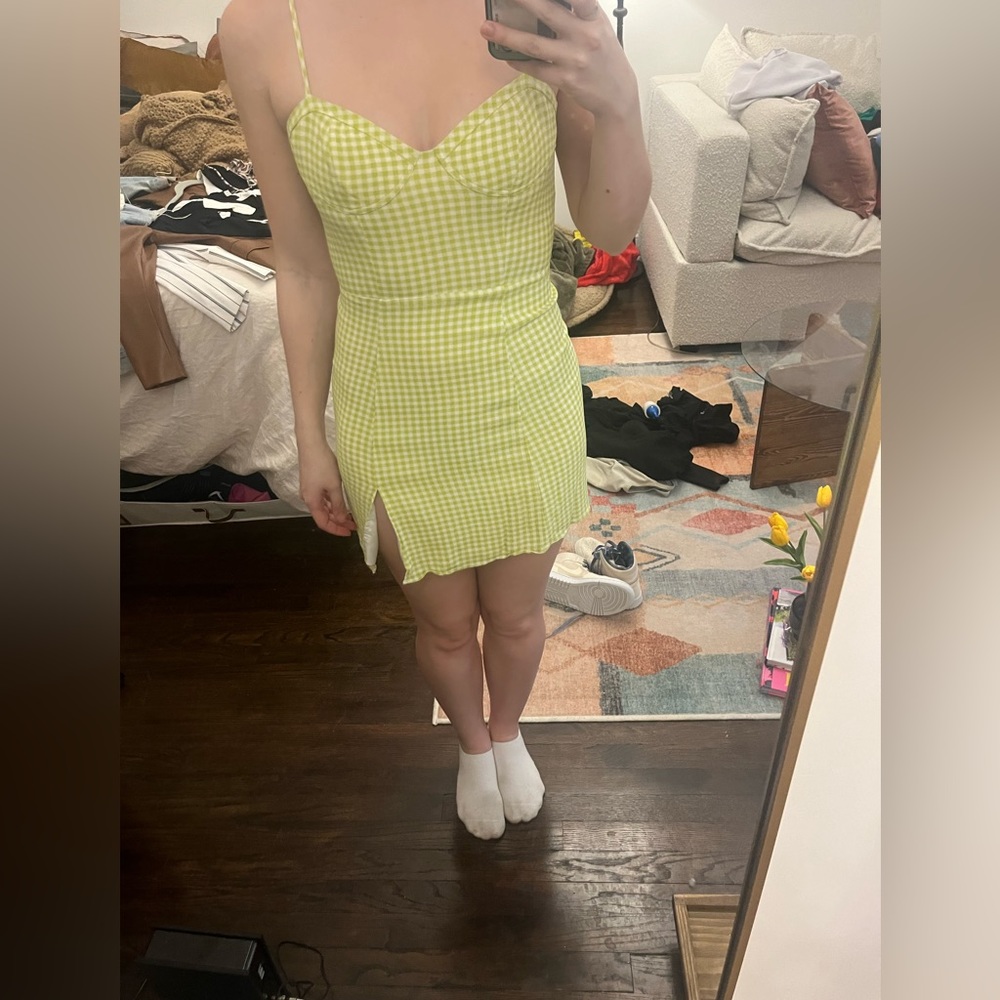 sunday best green gingham summer dress!